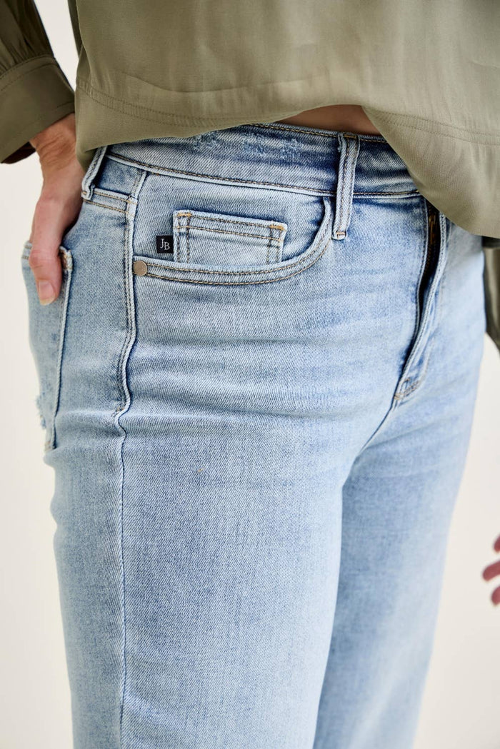 HW LT. Wash Straight Leg Jeans
