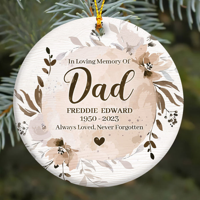 In Memory of Dad Ornaments