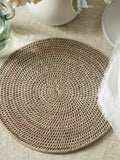 Iona Rattan Placemats - Grey - Set of 4