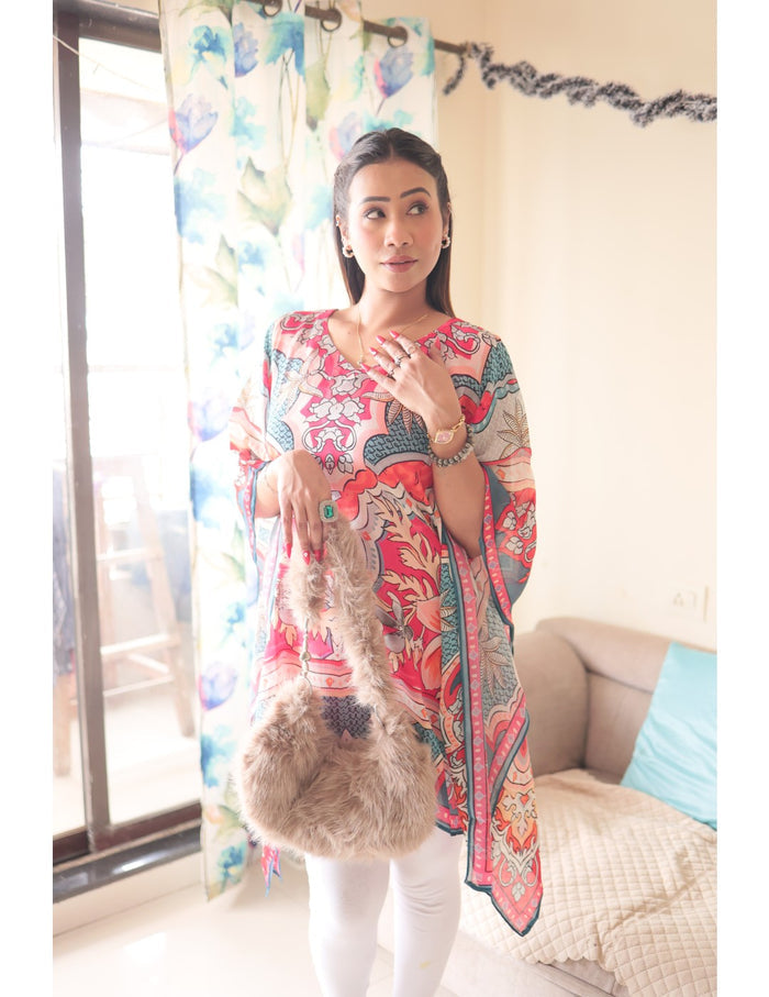 Ivory Bloom Kaftan