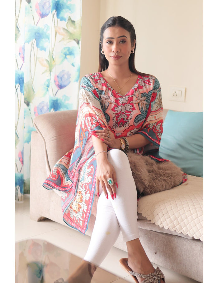 Ivory Bloom Kaftan
