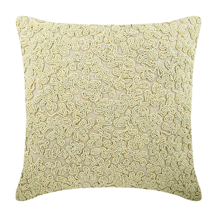 Ivory Cotton Linen Throw Pillow Cover - Ivory Dreams