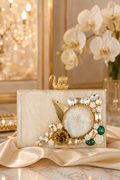 Ivory Swan Resin Clutch