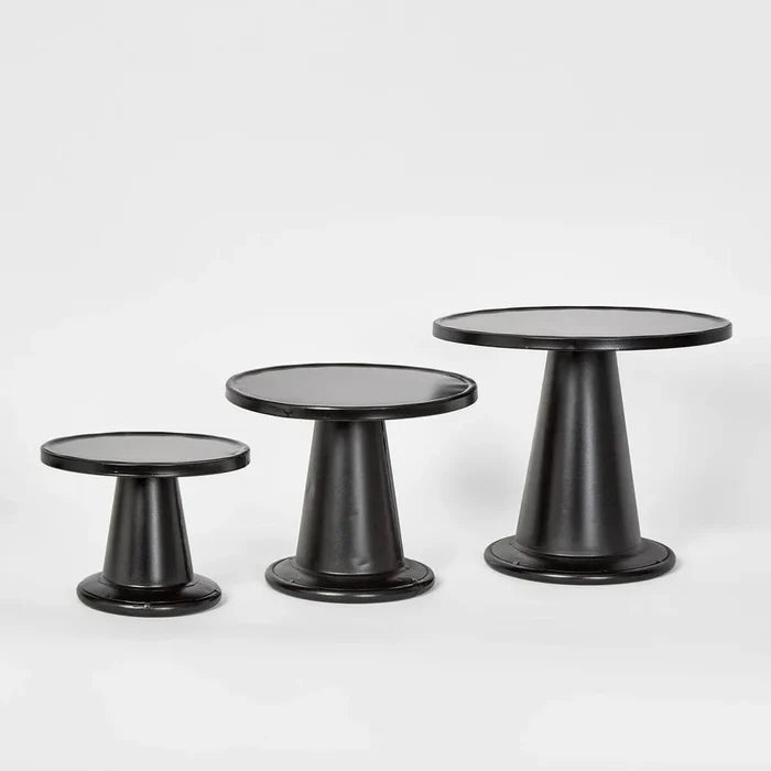 Jean Luc Cake Stand | Black Metal | 3 Sizes Available - Suzie Anderson Home