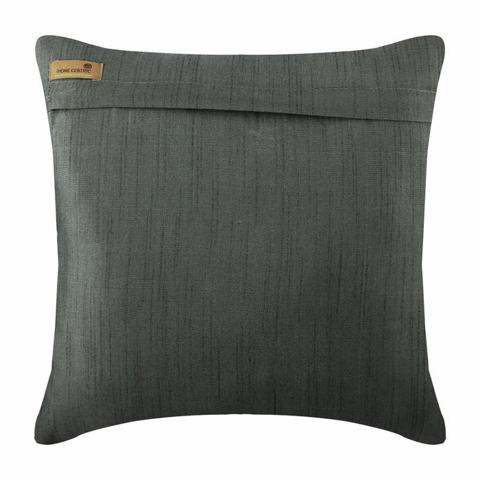 Jewels Grey Silk Throw Pillow Cover