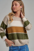 JLT00271 Sweater Oatmeal Combo
