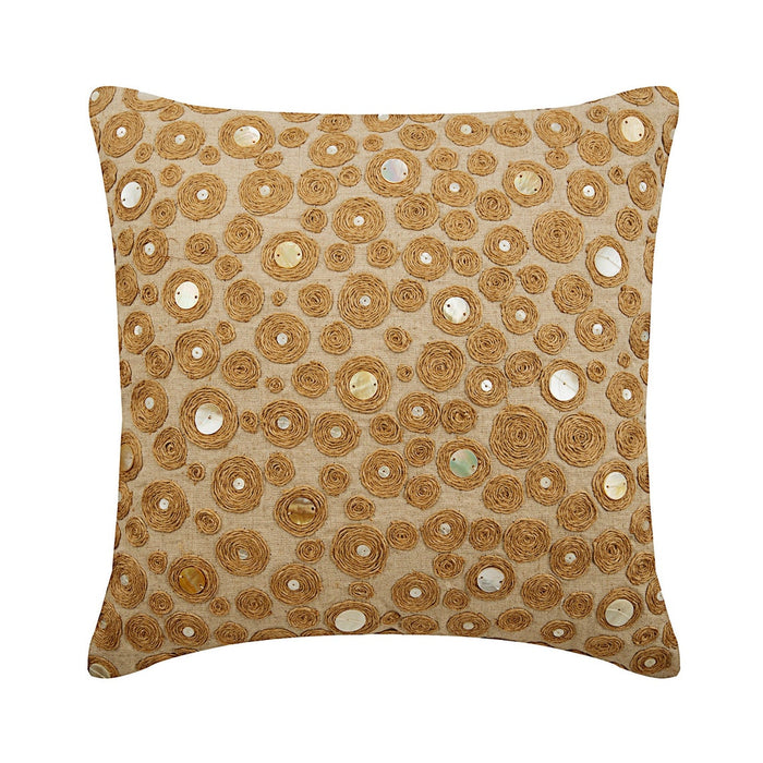 Jute Centric - Natural Beige Cotton Linen Throw Pillow Cover