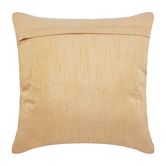 Jute Cords - Beige Art Silk Decorative Euro Sham