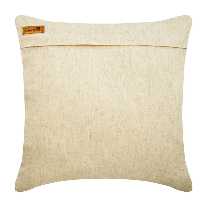 Jute Shoot - Natural Beige Cotton Linen Decorative Euro Sham