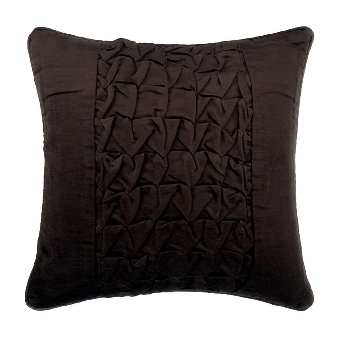 Knotty Black - Black Velvet Throw Pillow Cover