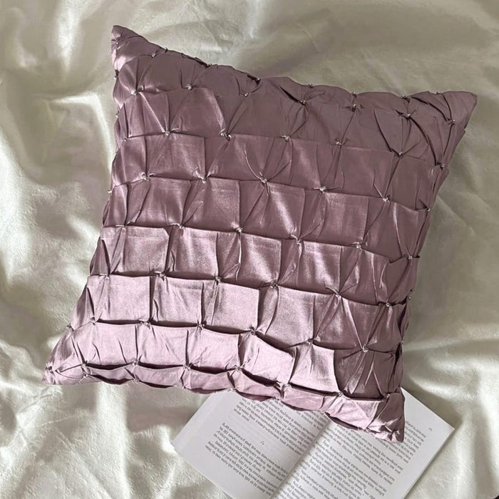 Lavender Texture - Lavender Taffeta Decorative Euro Sham