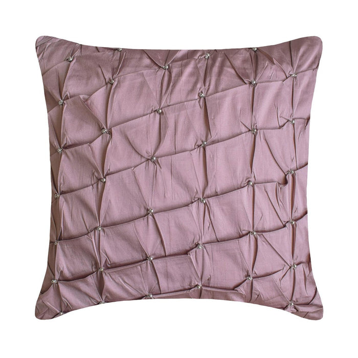Lavender Texture - Lavender Taffeta Decorative Euro Sham