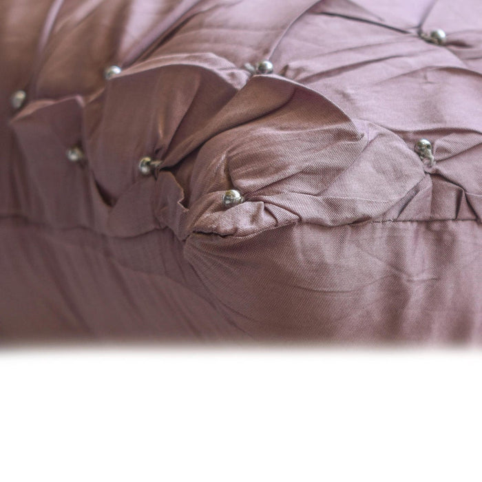 Lavender Texture - Lavender Taffeta Decorative Euro Sham