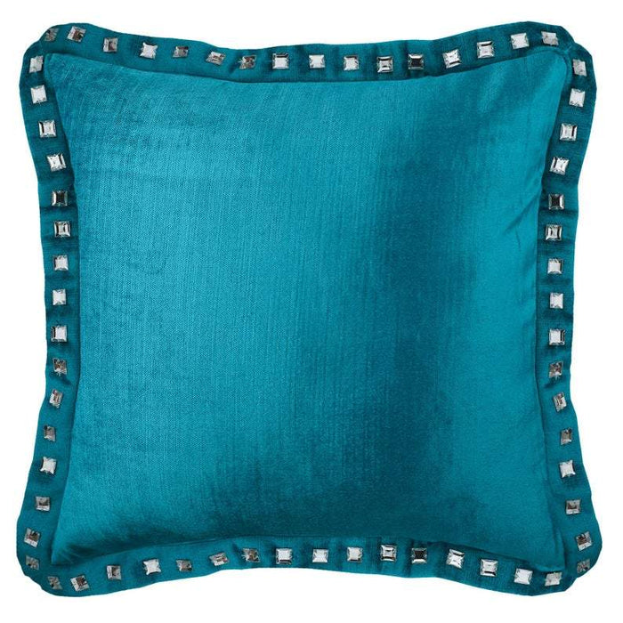 Lemon Grass Crystal Palace - Lemon Grass Velvet Decorative Euro Sham