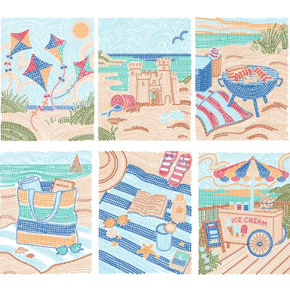 Lifelines FlowArt Dot-By-Letter Pad - Day at the Beach