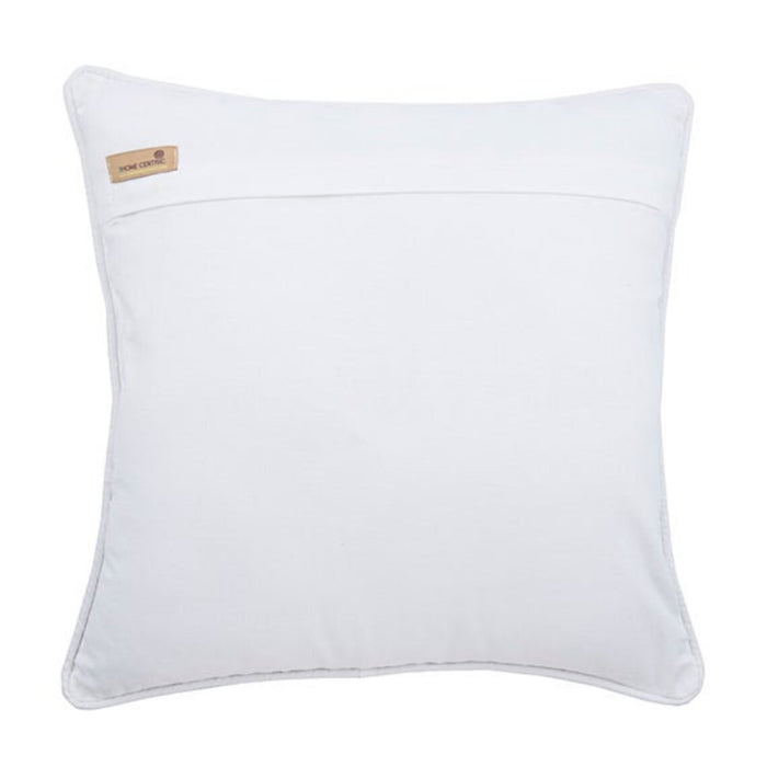 Linen Closet - Blue Linen Embroidered Throw Pillow Cover