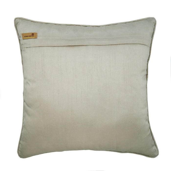Lolita - Beige Jacquard Art Silk Decorative Euro Sham