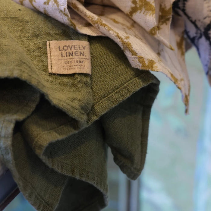 Lovely Linen Napkins | Jeep Green | SET OF 4 - Suzie Anderson Home