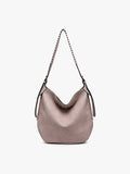 M2802 Madelyn Whipstitch Hobo w/ Adjustable Shoulder Strap