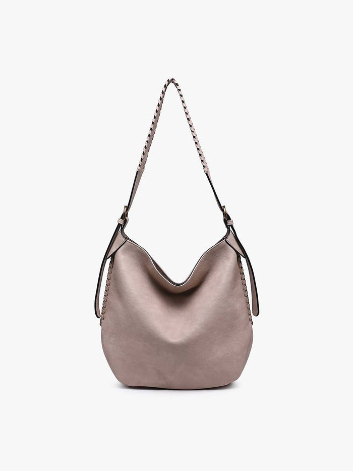M2802 Madelyn Whipstitch Hobo w/ Adjustable Shoulder Strap