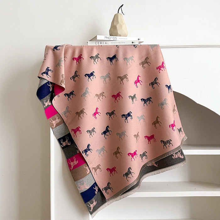 Manarola Pashmina Scarf Pink