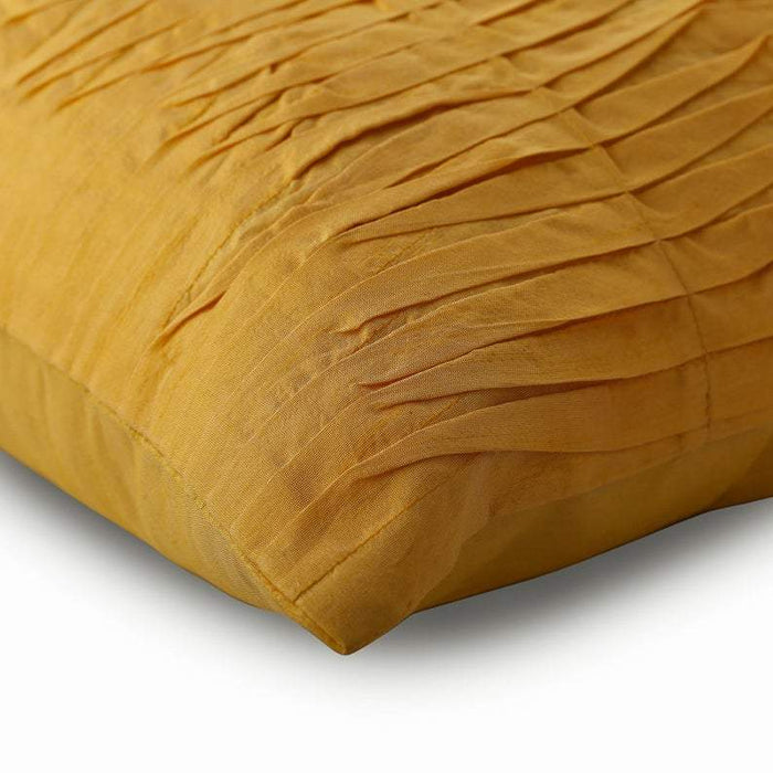 Mango Souffle - Mango Yellow Art Silk Decorative Euro Sham