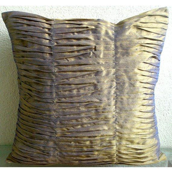 Mango Souffle - Mango Yellow Art Silk Decorative Euro Sham