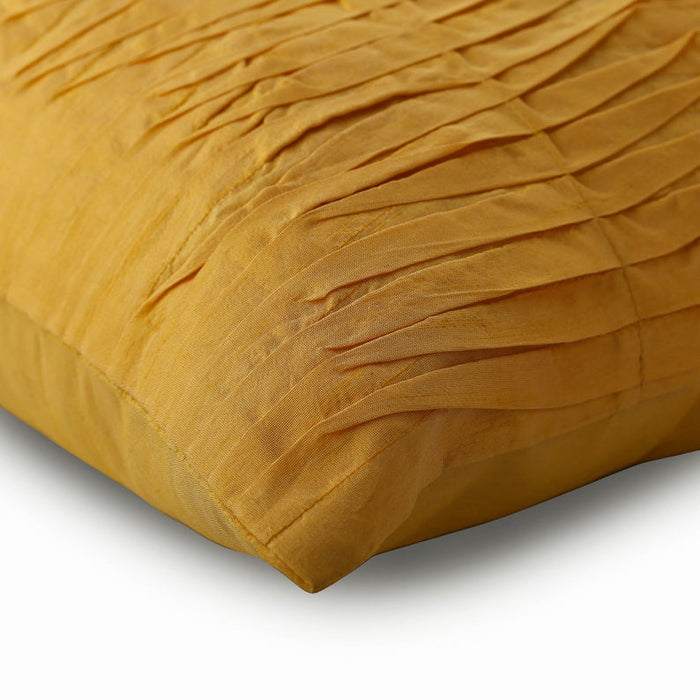Mango Souffle - Mango Yellow Art Silk Throw Pillow Cover