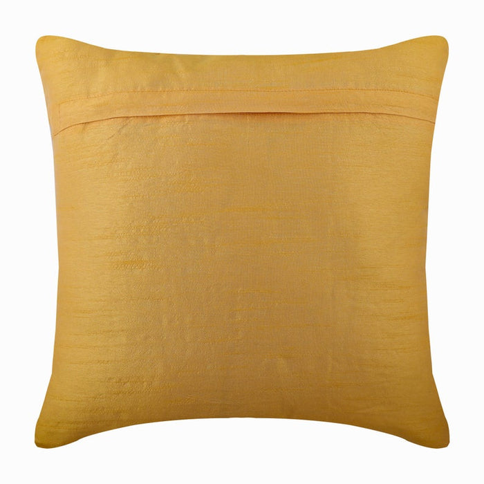 Mango Souffle - Mango Yellow Art Silk Throw Pillow Cover