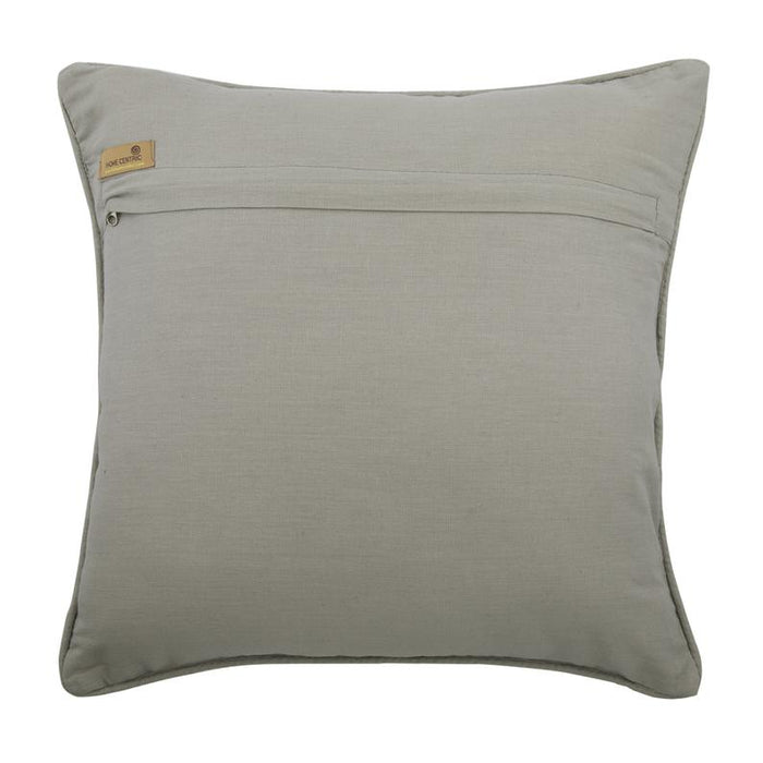 Maple Glory Gray Silver Leaf Throw Pillow Cover