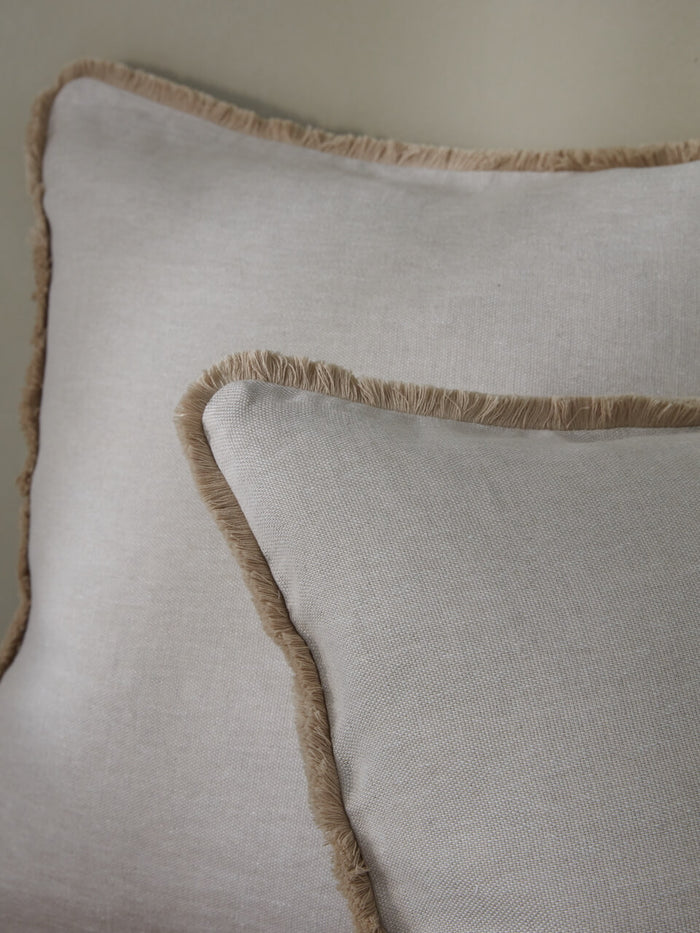 Marim Natural Fringe Cushion Cover
