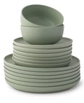 Mate Sage 18-Piece Stoneware Dinnerware Set