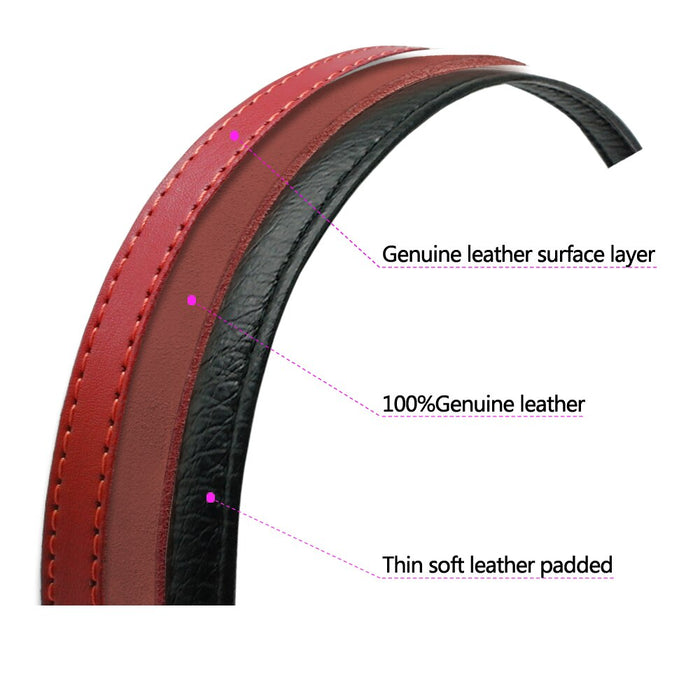 Matera Red Leather Leash - Dogs and Horses