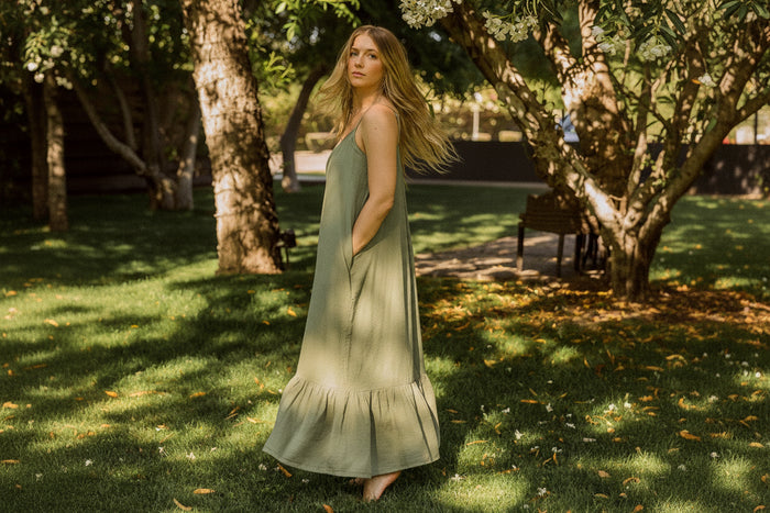 Maxi Dress - Classic Strap with Pockets - Vault Exclusive 🔒