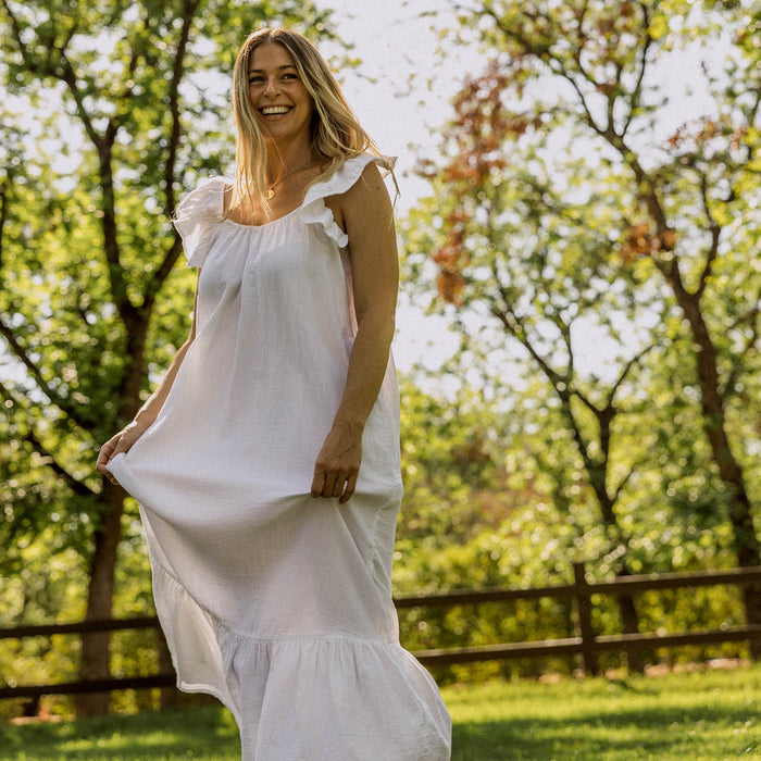 Maxi Dress - Flutter Strap