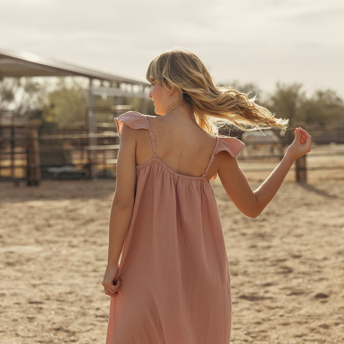 Maxi Dress - Flutter Strap