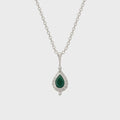 May Emerald Birthstone Necklace | Sterling Silver - Suzie Anderson Home