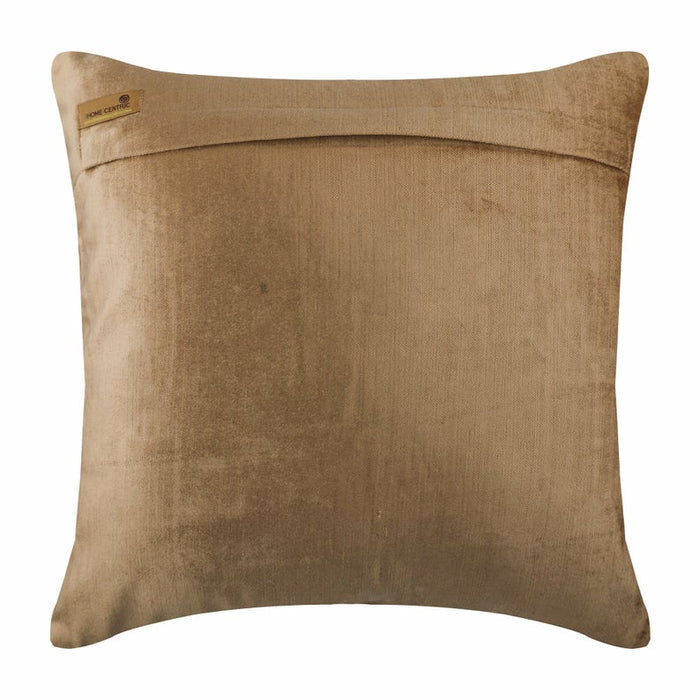 Meditation - Pearl Beige Velvet Throw Pillow Cover