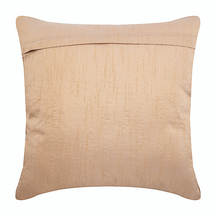 Melodrama Beige Silk Decorative Euro Sham