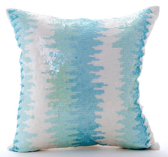 Aqua Blue / 16 x 16 inch