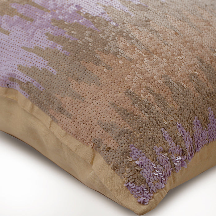 Melting Lava - Yellow Silk Throw Pillow Cover