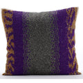 Metal Berry - Purple Art Silk Decorative Euro Sham