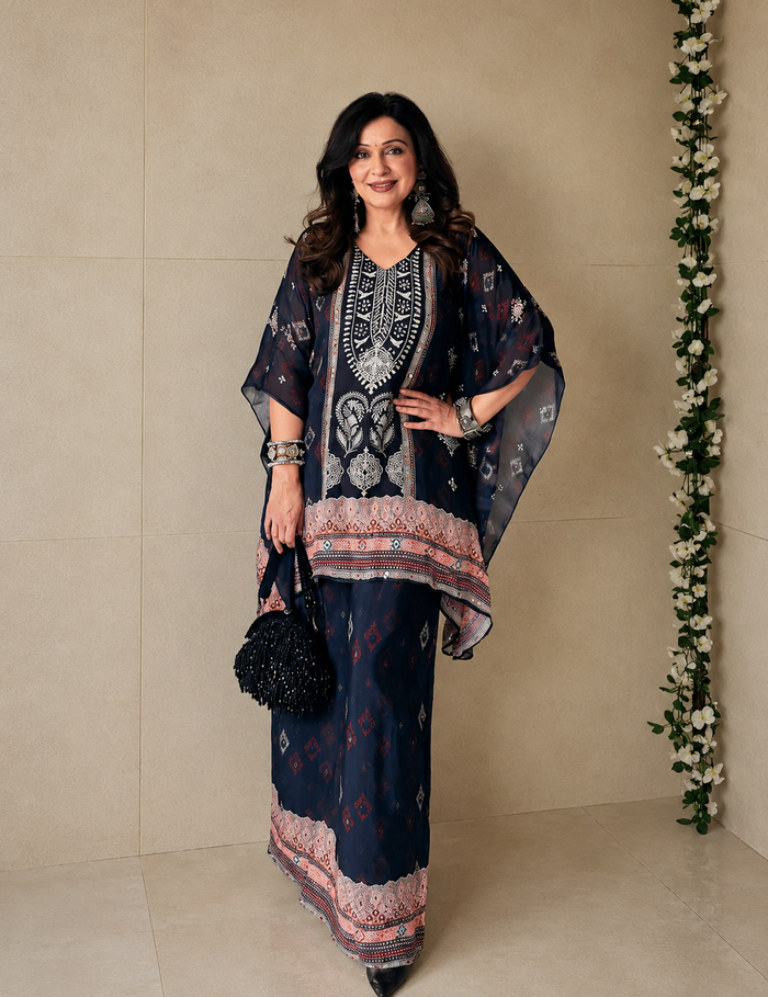Midnight Noor Kaftan Co-ord Kaftan Set