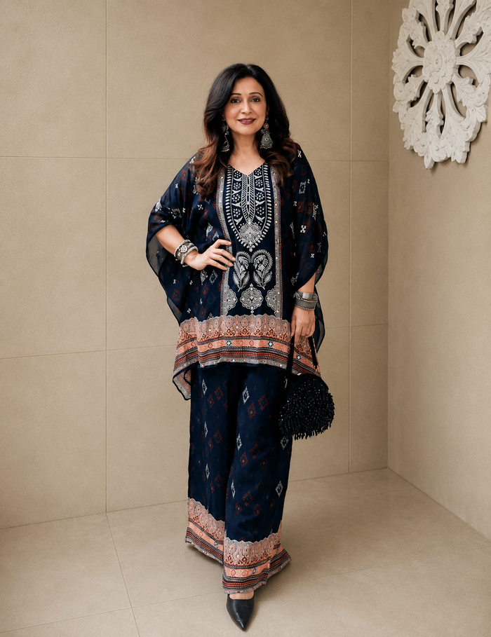 Midnight Noor Kaftan Co-ord Kaftan Set