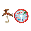 Mini Rudolph The Red-Nosed Reindeer Tree Topper & Skirt Set #89790