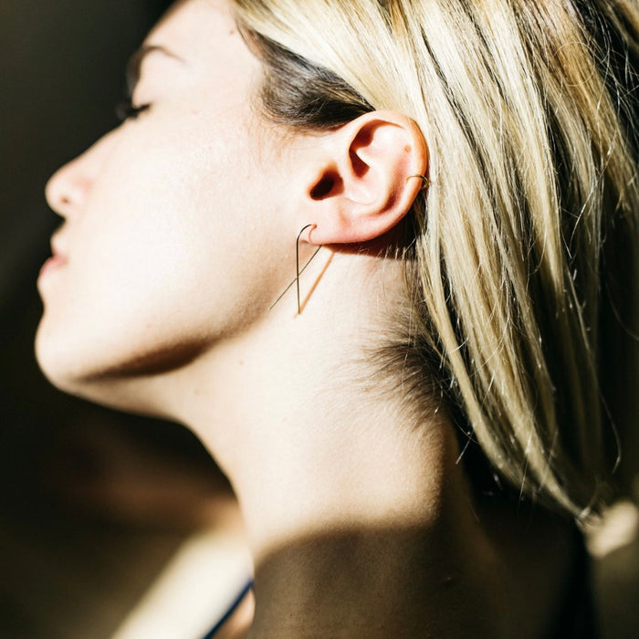 Minimalist Dainty Pull Through Earrings