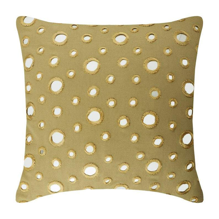 Mirror Fun - Peach Orange Art Silk Decorative Euro Sham