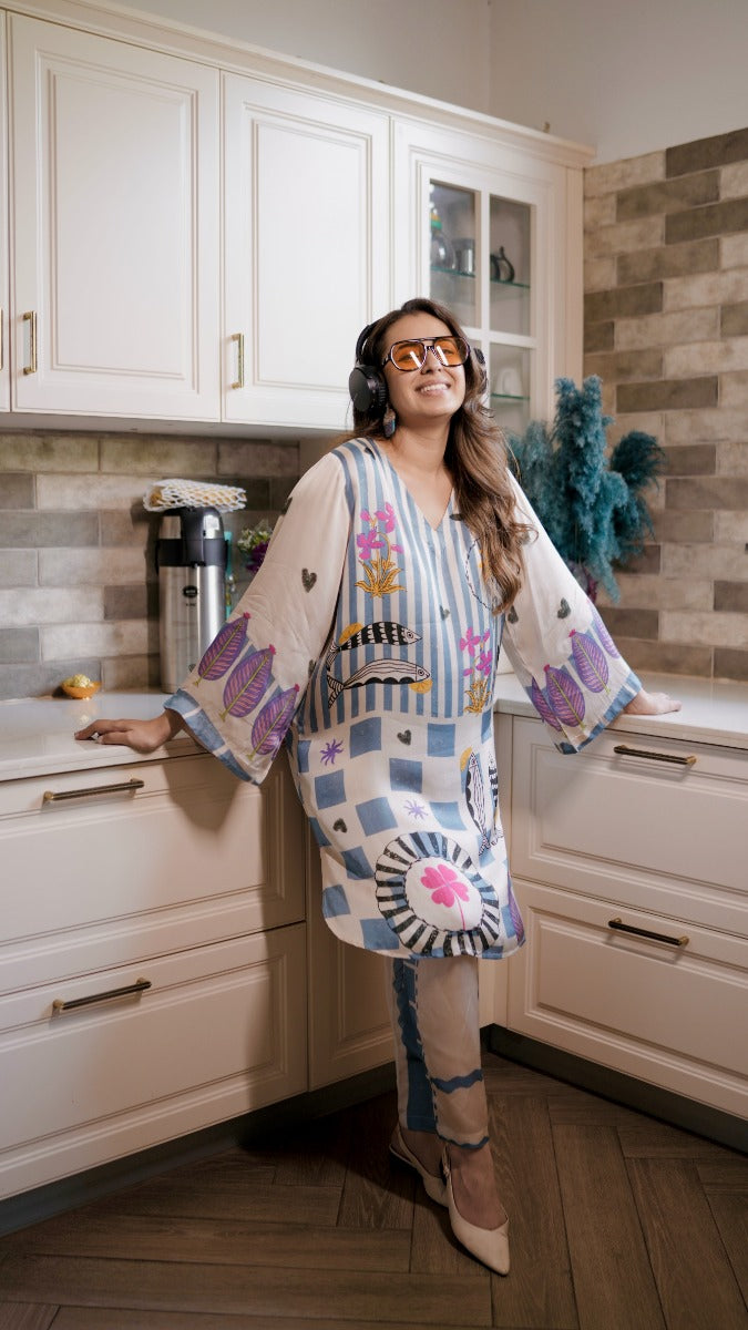 Miss Matchmaker Blue Co-ord Set