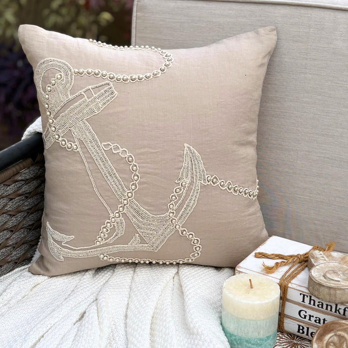 Pearl Anchor / 14 x 14 inch