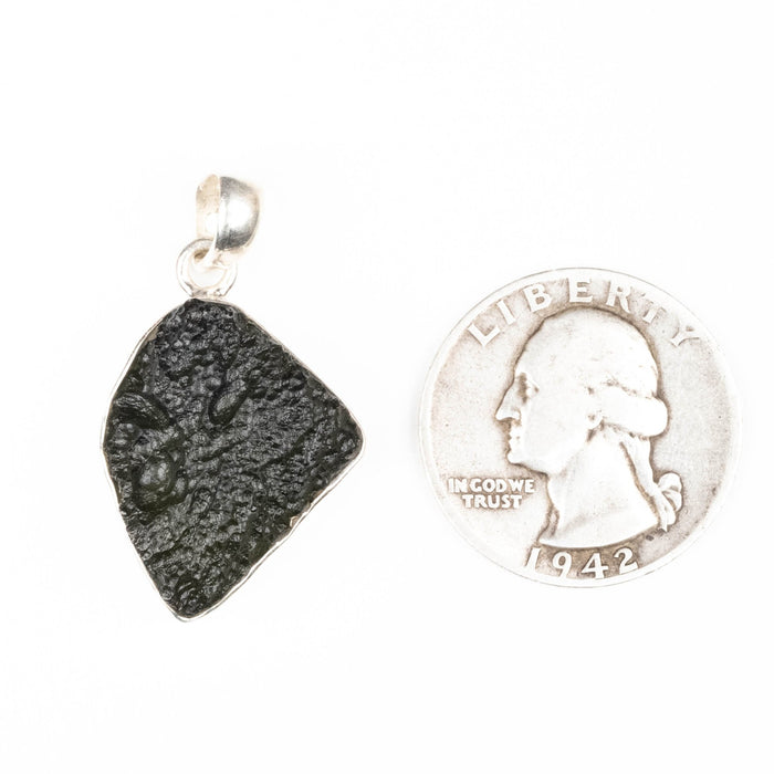 Moldavite Pendant 6.04 g 34x19mm - InnerVision Crystals